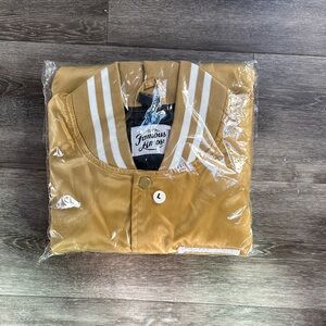 AMO Gold Jacket with Striped Collar